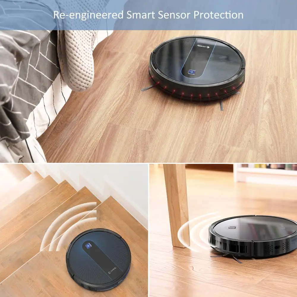 Coredy 1400pa R300 R500+ Robot Vacuum Cleaner 1600pa R650 Smart Clean Robot Floor Carpets Pet Hair Automatic Dust Sweep cleaner