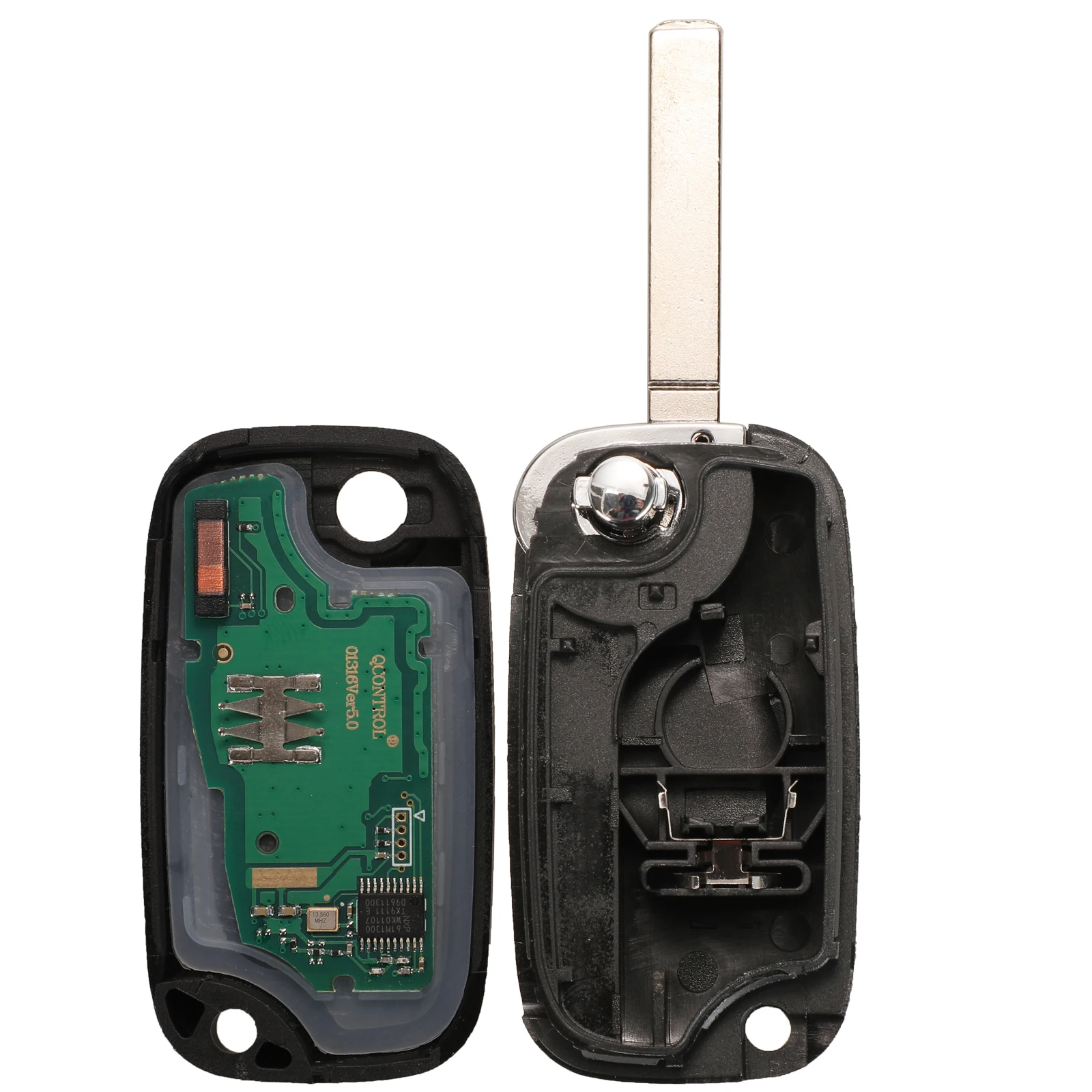 BILCHAVE 3 BUTTONS FOB FOR MERCEDES BENZ SMART FORTWO 453 FORFOUR 2015-2017 WITH 4A CHIP 433MHZ FLIP REMOTE SMART CAR KEY