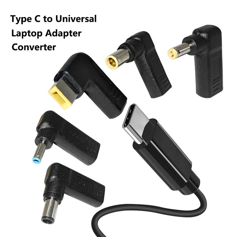 Usb C To Dc Power Jack Universal Power Adapter Cargador Plug Converter 
