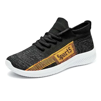 

Men Vulcanized Shoes 2020 Fashion Sneakers Non-Slip Mesh Mens Soft Trainers Lightweight Footware Walking Lace Up Casual Shoes