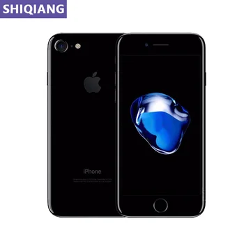 Apple-teléfono inteligente iphone 7 usado con desbloqueo de huella dactilar, 2 + 32/128/256GB, GPS, NFC, 7 + 12MP, 1 SIM, Original