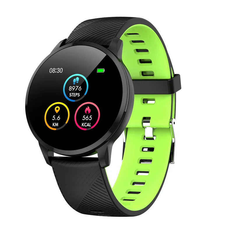 green tape Y16 Uwatch2 Smart Watch For Andriod IOS 1.33' Full Touch Screen IP67 Waterproof Fitness Tracker Bracelet Women Full Metal Unibod - Цвет: green tape
