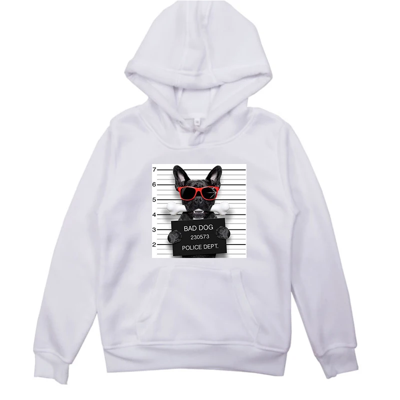 Толстовка с принтом «Bad Dog Bad Cat» толстовки с длинными рукавами для мальчиков и девочек пуловеры унисекс Детские повседневные пуловеры - Цвет: Hoodies 1