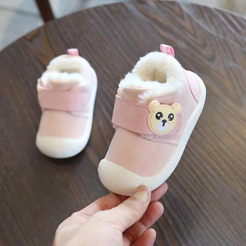 

2019 Winter Infant Prewalker Toddler Boots Thickening Warm Plush Baby Girl Boy Snow Boots Soft Bottom Child Kids Boots Shoes