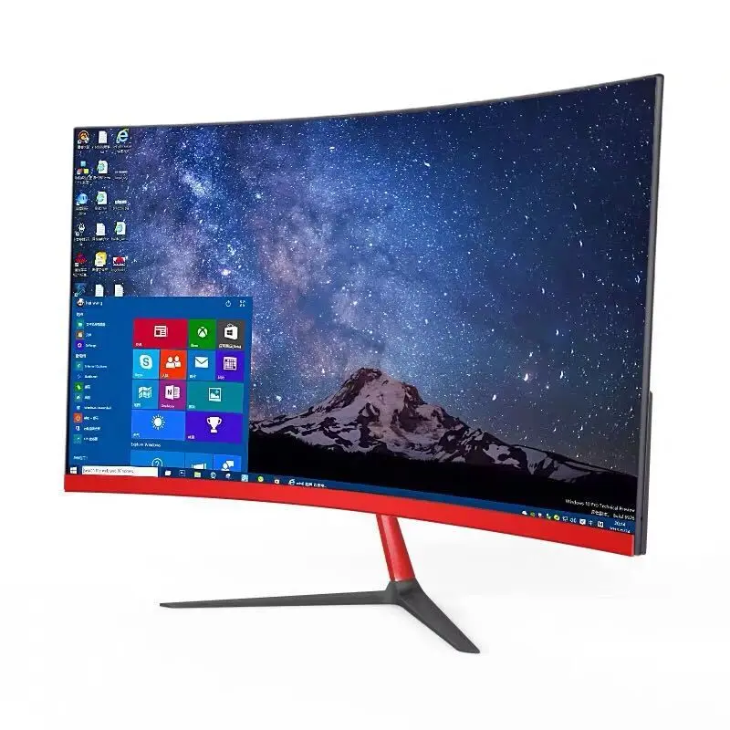 24 Inch 27 Inch Curved Screen Monitor 75hz Hd Gaming 22/23.8\
