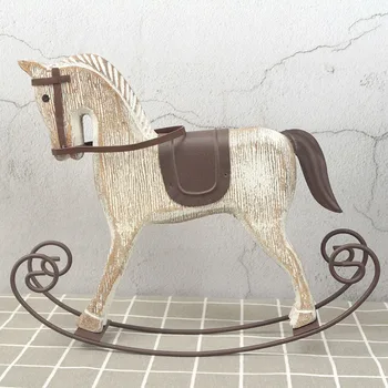 

European style iron wood art retro Trojan decoration gift decoration living room study home soft home furnishings accessories