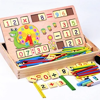 

2019 Montessori Teaching Aids Multifunctional Math Operation and Drawing Box Learning Preschool Early Childhood Educational Toys