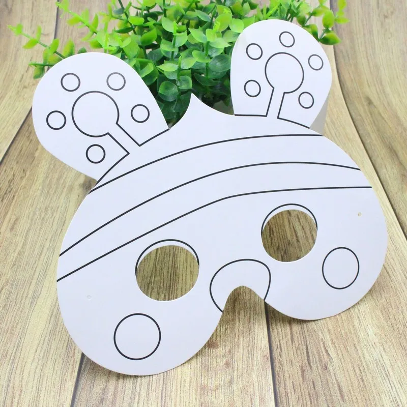 Дети DIY цветные Мультяшные животные картина маска Дошкольное граффити искусство ремесла игрушки творческие Рисование игрушки подарок для детей Дети