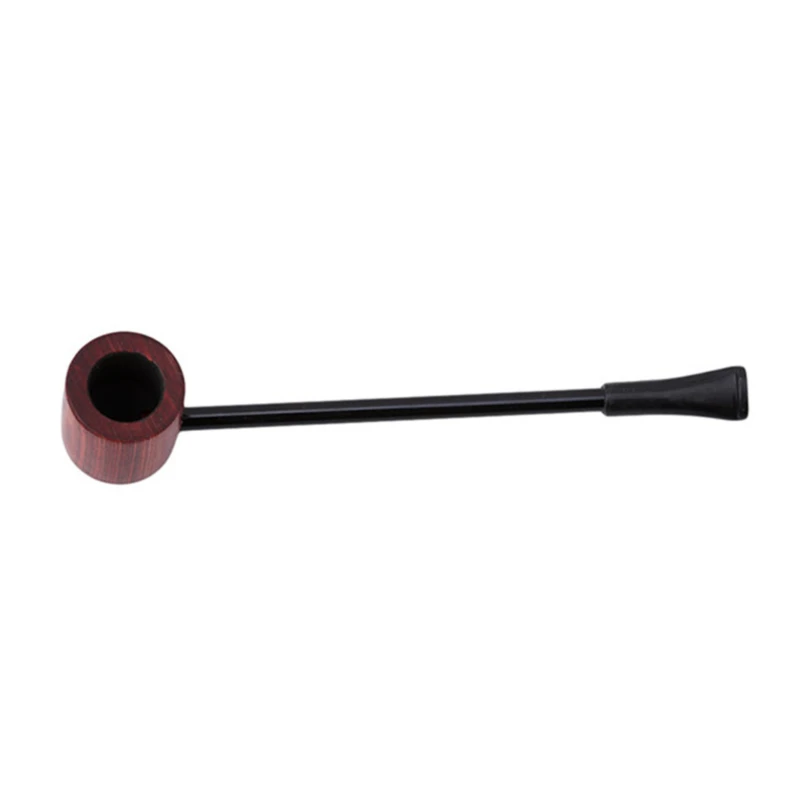 Long Briar Pipe Multi Choice Straight Smoking Pipe 3mm Filter Smoking Set