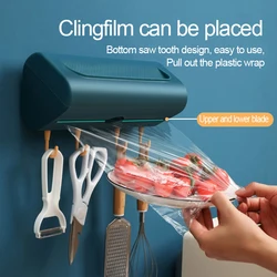 Aimant de cuisine domestique réfrigérateur mural, coupe Film coulissant avec coupe automatique, boîte de rangement commerciale 