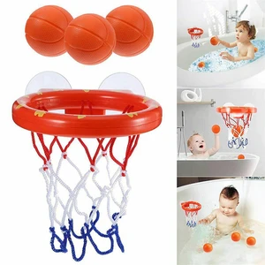 Juguete de baño para bebé, juguetes de agua para niño pequeño, bañera de tiro, aro de baloncesto con 3 bolas, juego al aire libre, ballena bonita
