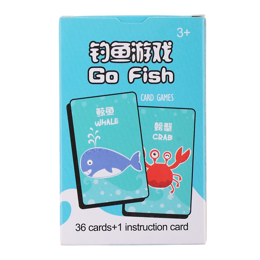 Children Card Games Playing Poker Cards Go Fish Learning Educational Game Toy
