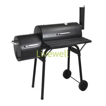 

Barbecue grill with chimney for more than 8 people barbecue grill outdoor courtyard charcoal large and small Double ovens
