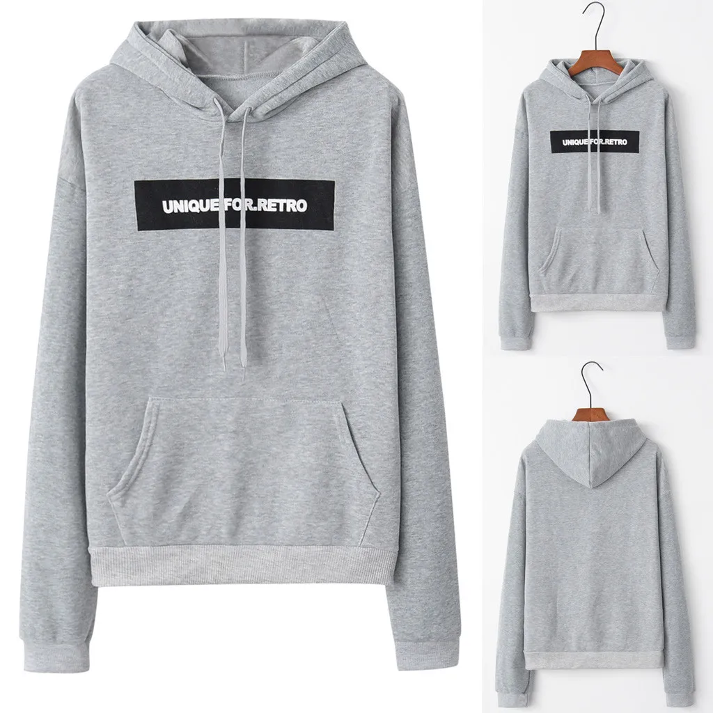 

hoodies women The Fashion Women's sweatshirt Letter Printed Long Sleeve Loose Guard Top poleron mujer harajuku hoodie