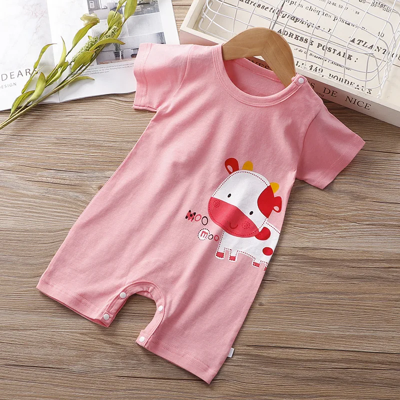 2021 Summer Baby Mickey Minnie Clothes Rompers For Baby Infant Clothing Jumpsuit Baby Boy Girl Clothes Short Sleeve Romper Baby Bodysuits are cool Baby Rompers