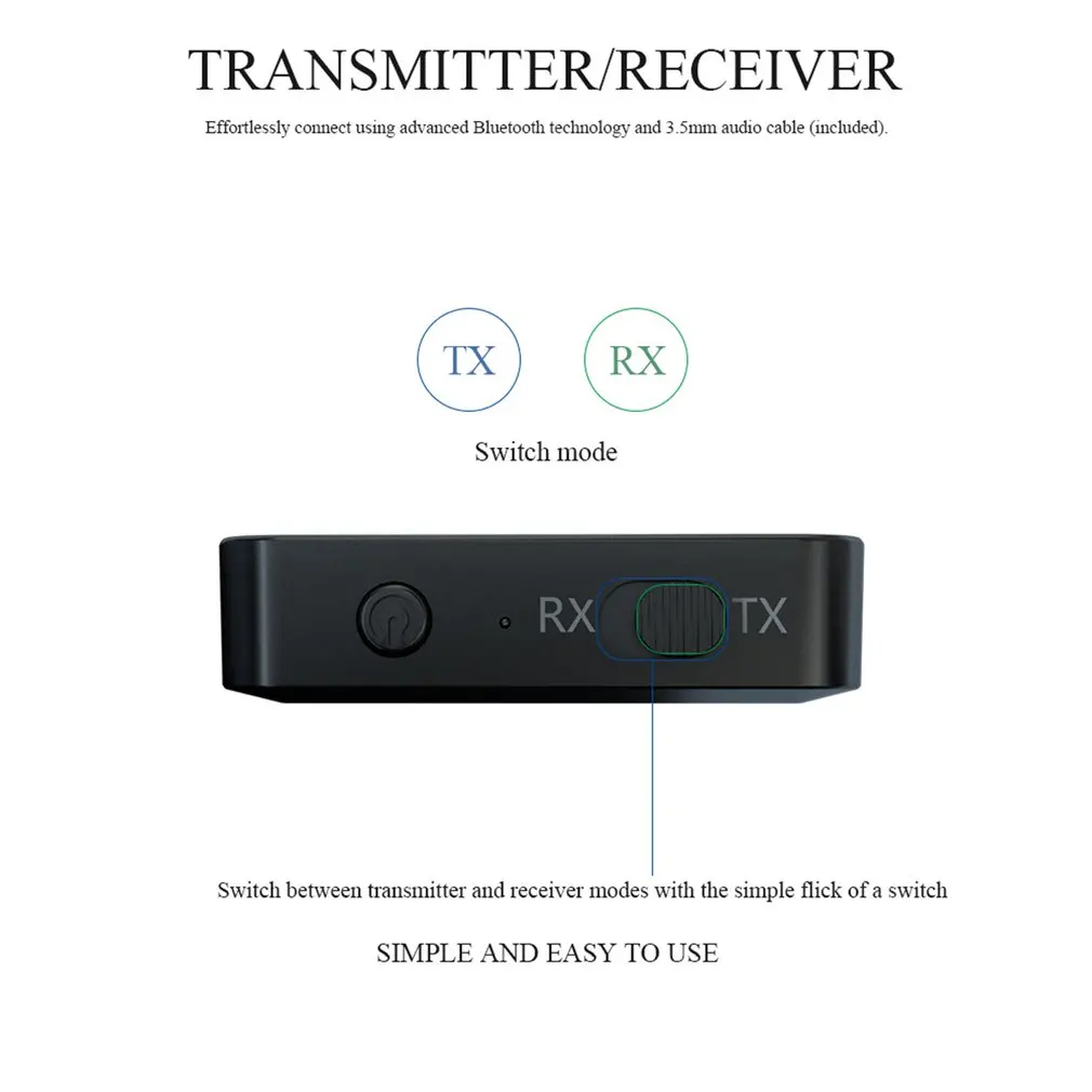 Bluetooth 5,0 аудио приемник передатчик 2 в 1 RCA 3,5 мм 3,5 AUX Jack USB музыка стерео Беспроводные адаптеры для автомобиля ТВ MP3 ПК