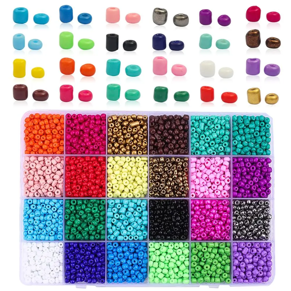 Glass Seed Beads Kit LDPF 3mm Loose Pony Kandi Beads W/ Line, Lobster  Buckle & Open Ring For DIY Jewelry Crafters From Fandh112233, $10.6