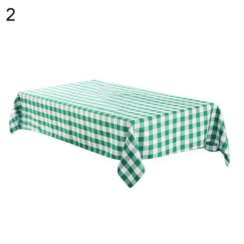 Light Green 160x160 Стильная прочная клетчатая полиэфирная скатерть для обеденного стола скатерть для отеля ресторана украшения кухни - Цвет: Light Green 160x160