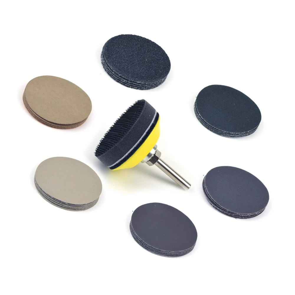Top Selling Polishing 75mm Grit Silicon Carbide Sanding Discs+Backing Pad+Sponge Interface Pad 32Pcs Kits
