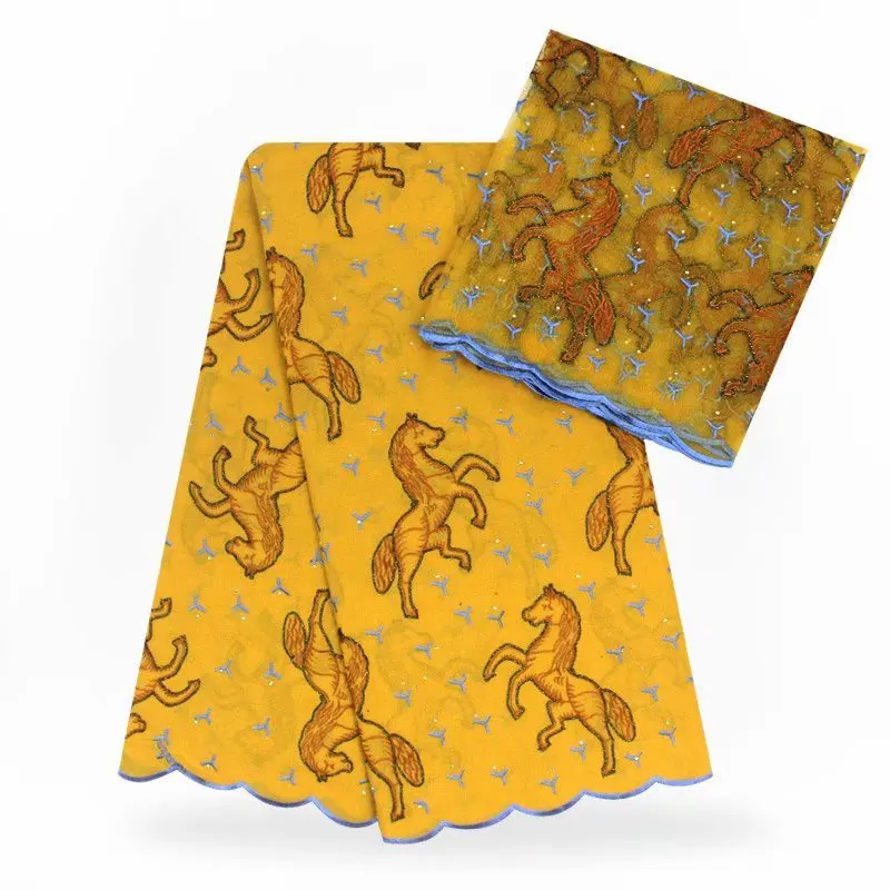 Высокое качество Африканский Воск 5 ярдов+ 2 ярдов ткань с камнем горячая Распродажа африканские хлопковые ткани популярный стиль для вечерние YB01