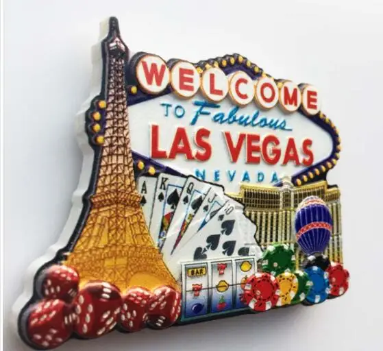 Мода высокого качества США Лас-Вегаса 3D магниты на холодильник сувениры холодильник магнитные наклейки домашний декор