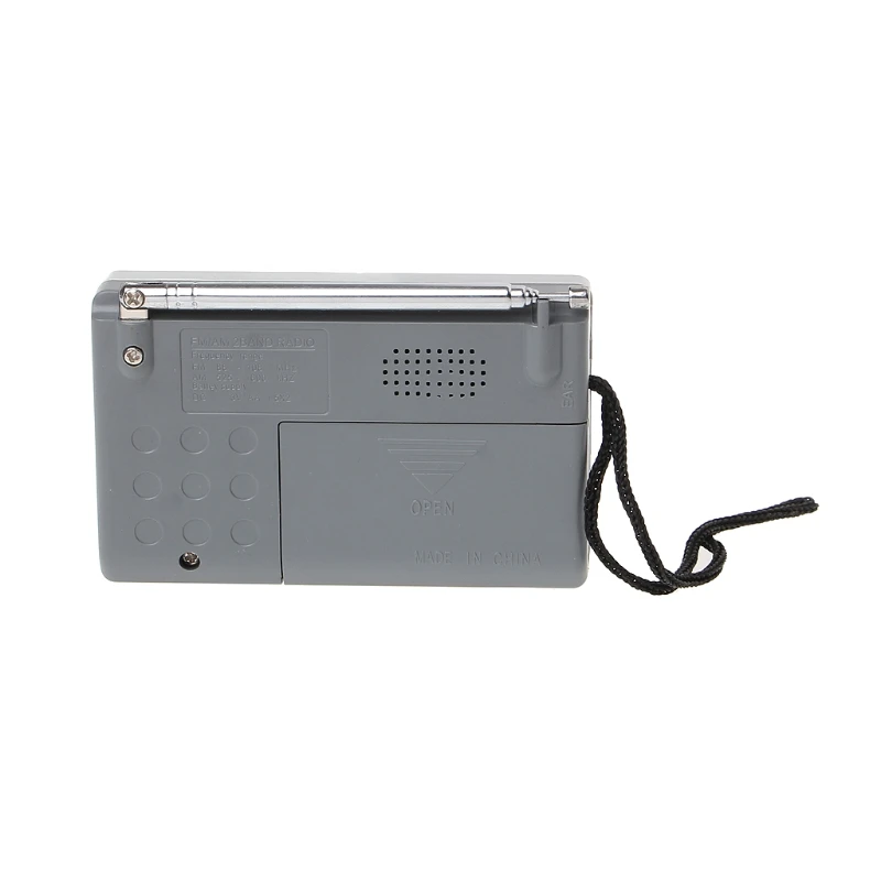 

BC-R119 Portable Mini Radio 2-Band AM FM World Receiver Retractable Antenna DC 3V