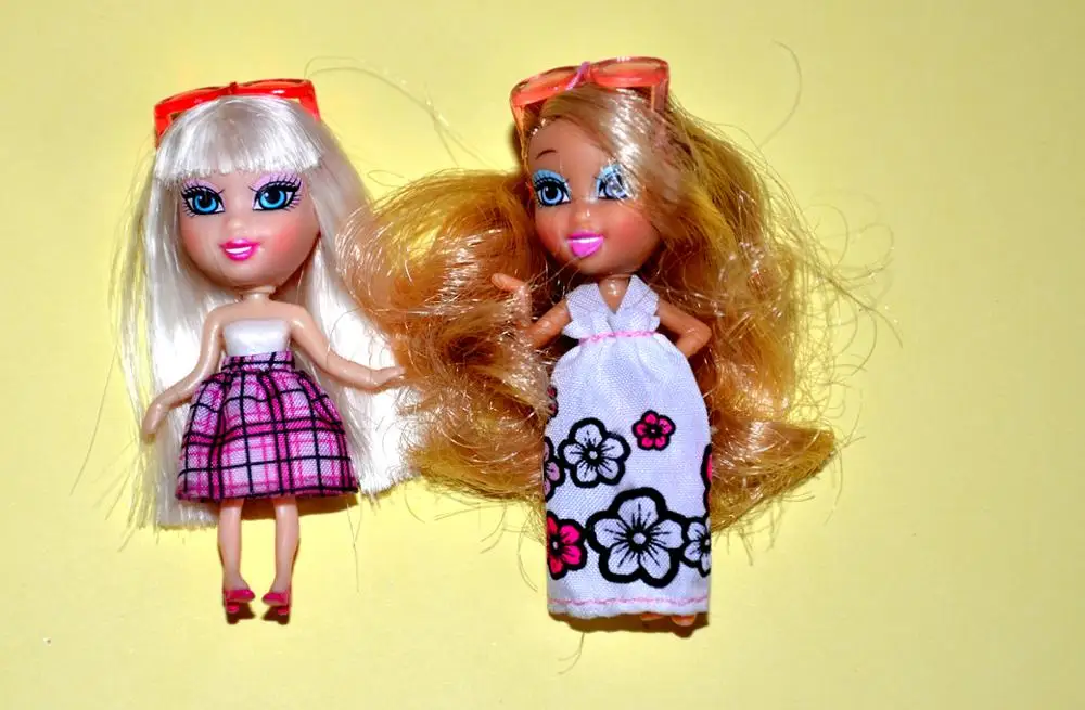 Оригинальная мультяшная одежда barbiedoll belle Принцесса Белоснежка длинные волосы принцесса Аиша Анна карманные куклы DIY игрушки