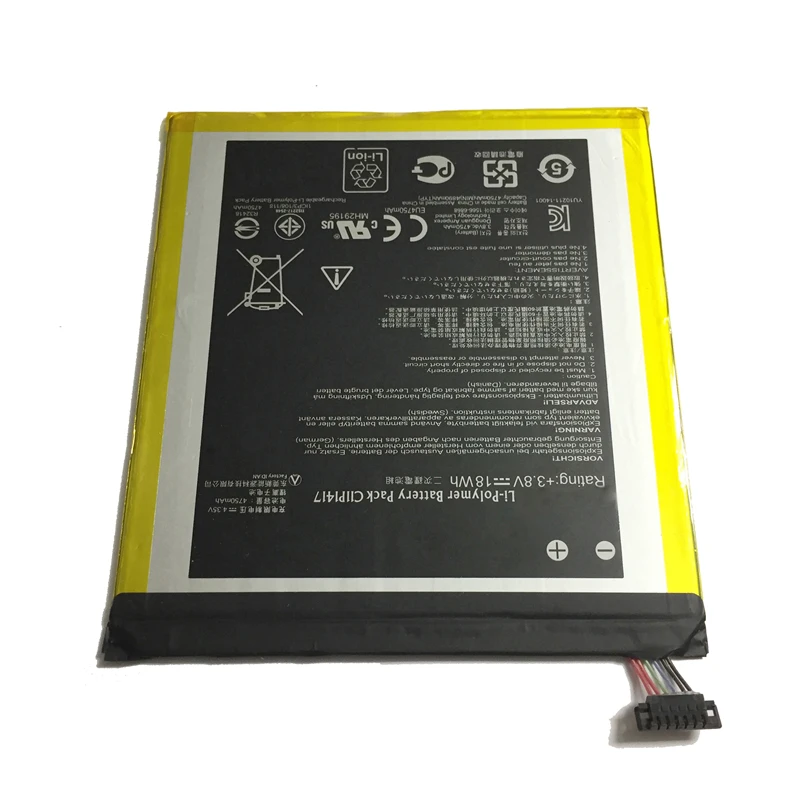4750mAh C11P1417 сменный планшет аккумулятор для ASUS C11P1417 литий-полимерные батареи