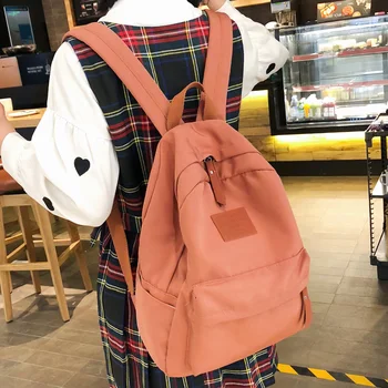

Student Female Fashion Backpack Cute Women School Bag Girl Waterproof Nylon Kawaii Backpack Ladies Luxury Teenage Bag Book Brand