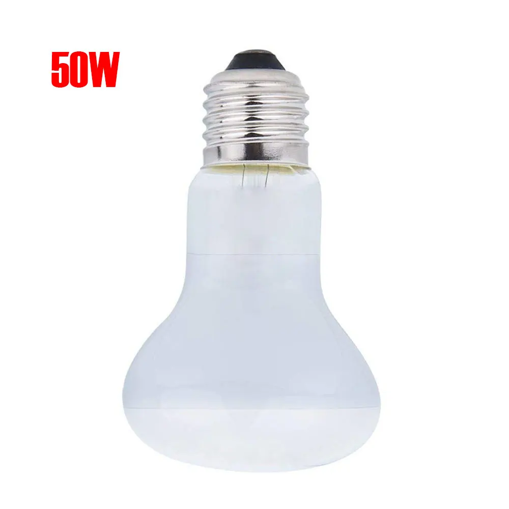 2 50W Practical Durable Amphibian Animal 110V Brooder Snake Turtle Sun Lamp 75W Lizard Reptile E27 Heating Lamp UVA - Цвет: 2 50W