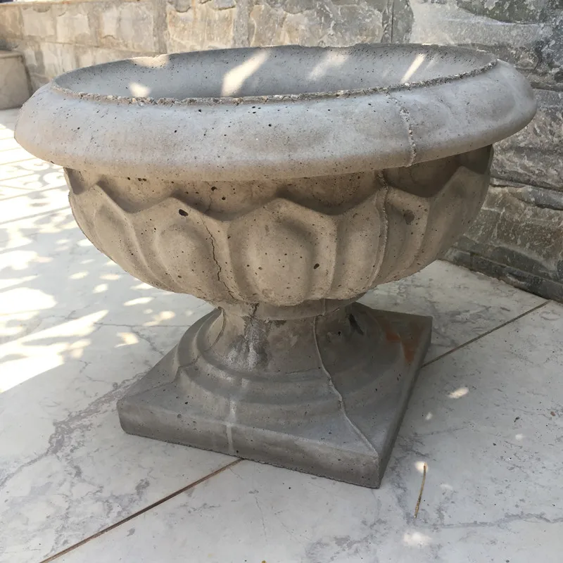 Big Size 35cm Garden Flower Pot Mould Cement Vase Mold Bonsai Diy For House Outdoor Decoration Flower Pots Planters Aliexpress