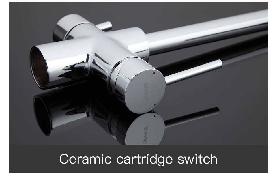 Gappo хром цвет латунь фильтр полива кухонный кран вращающийся холодной и горячей воды бортике краны