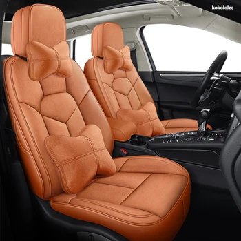 

KOKOLOLEE Custom Leather car seat covers For JEEP Compass Wrangler Patriot Cherokee Grand Cherokee Commander Renegade car sears