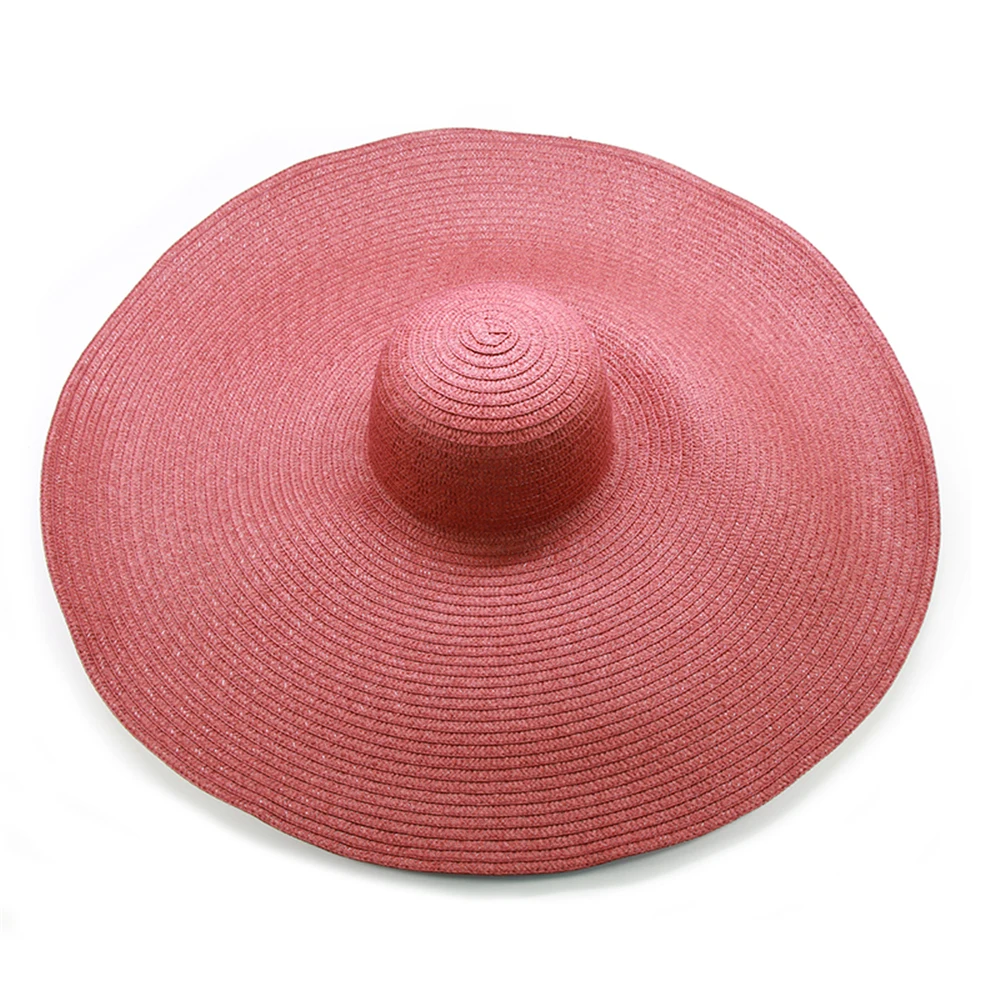 Stylish Foldable Women Oversized Hat 70cm Diameter Sadoun.com