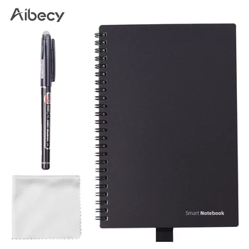 

Aibecy Erasable Reusable Smart Notebook Hardcover Writing Note Book Journal Wet Hot Erase A5 Size 50 Sheet