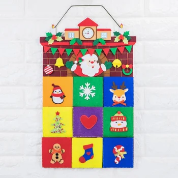 

Christmas Diy Felt Stockings Hanging Bags Non-Woven Handmade Fabric Material Kit