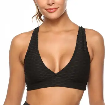 

NORMOV Solid Seamless Bra Women Breathable Push Up Fitness Clothing Backless Shoulder Top Elasticity Underwear Women