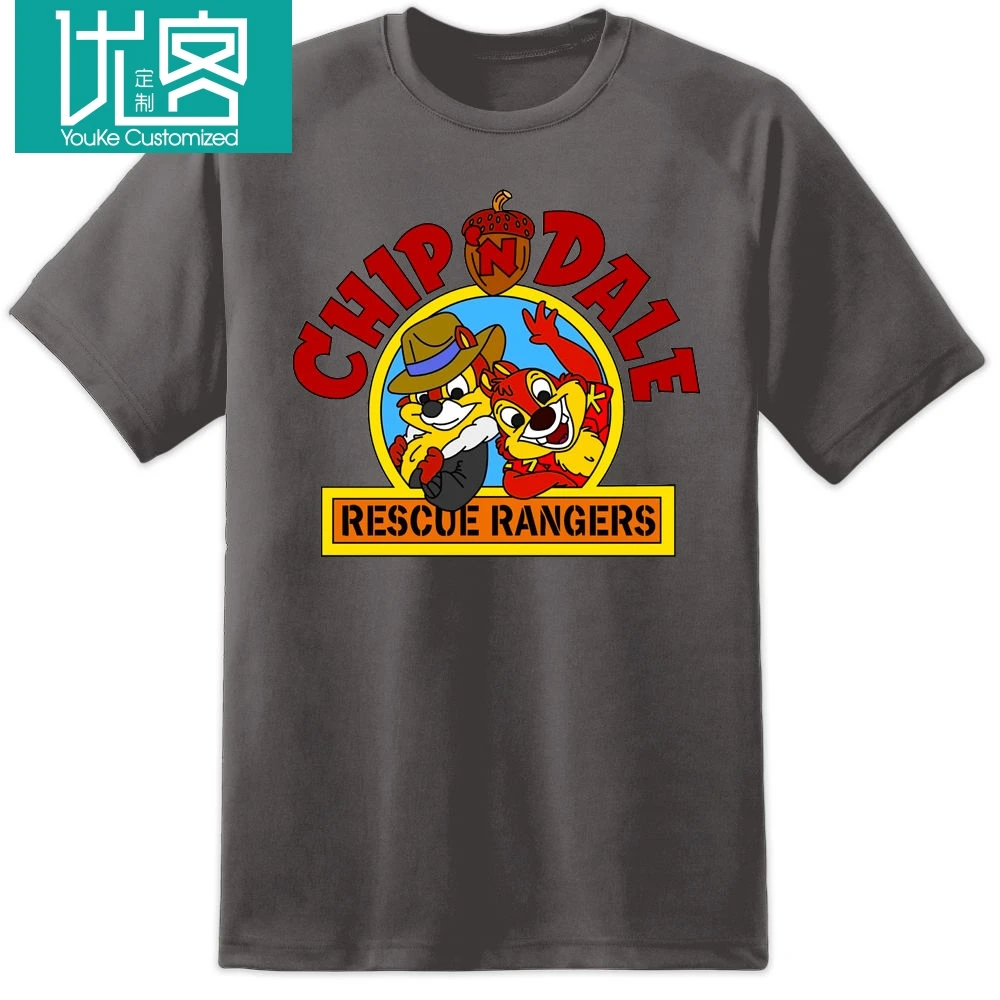 Chip N Dale Camiseta Retro de Rescue Rangers para niños, camiseta de dibujos animados para serie de televisión los 80, camiseta de dibujos animados para hombre y mujer, camiseta -