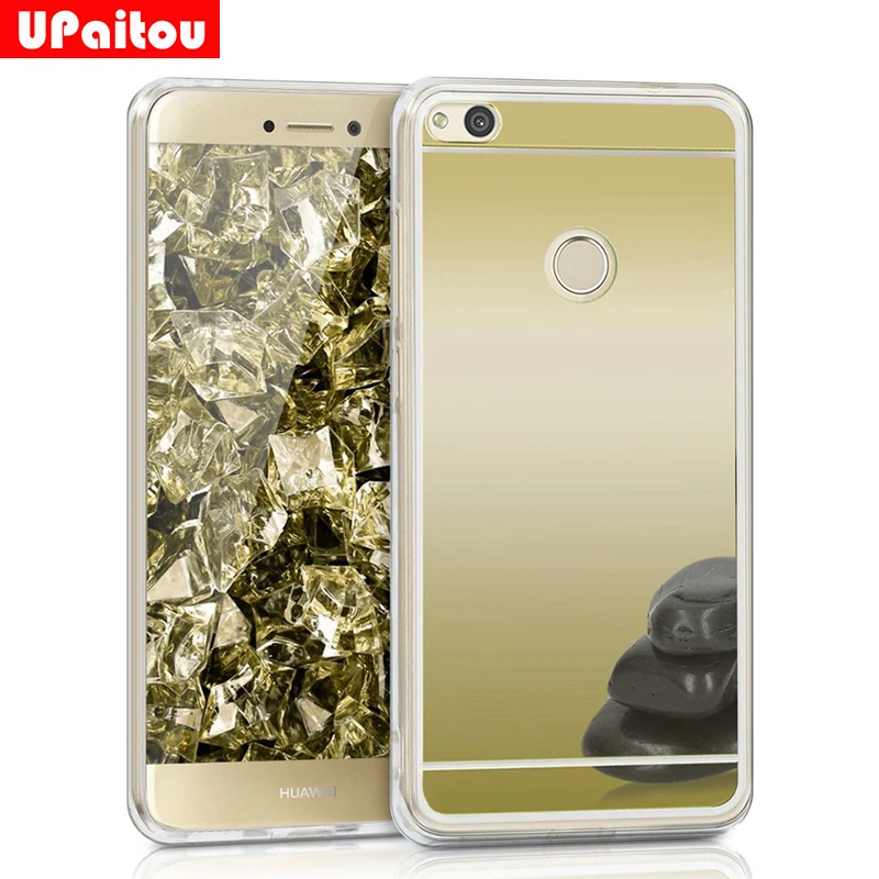 Зеркальный чехол UPaitou для Huawei P8 Lite 2017/P9 2017/Honor 8 Lite/GR3 2017/чехол из ТПУ акриловый +