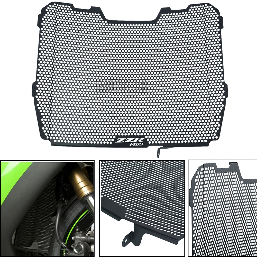 Аксессуары для мотоциклов Защита радиатора крышка протектор Kawasaki ZZR1400 ZZR 2014 2015 2016
