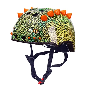 

Adjustable Kids Dinosaur Bike Helmet Fit from 3 to 8 Years Old Boys and Girls Safety Helmets for Skating Cycling Scooter