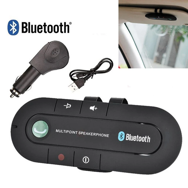 Kit Manos Libres Coche Bluetooth Multipunto Sujeción Parasol