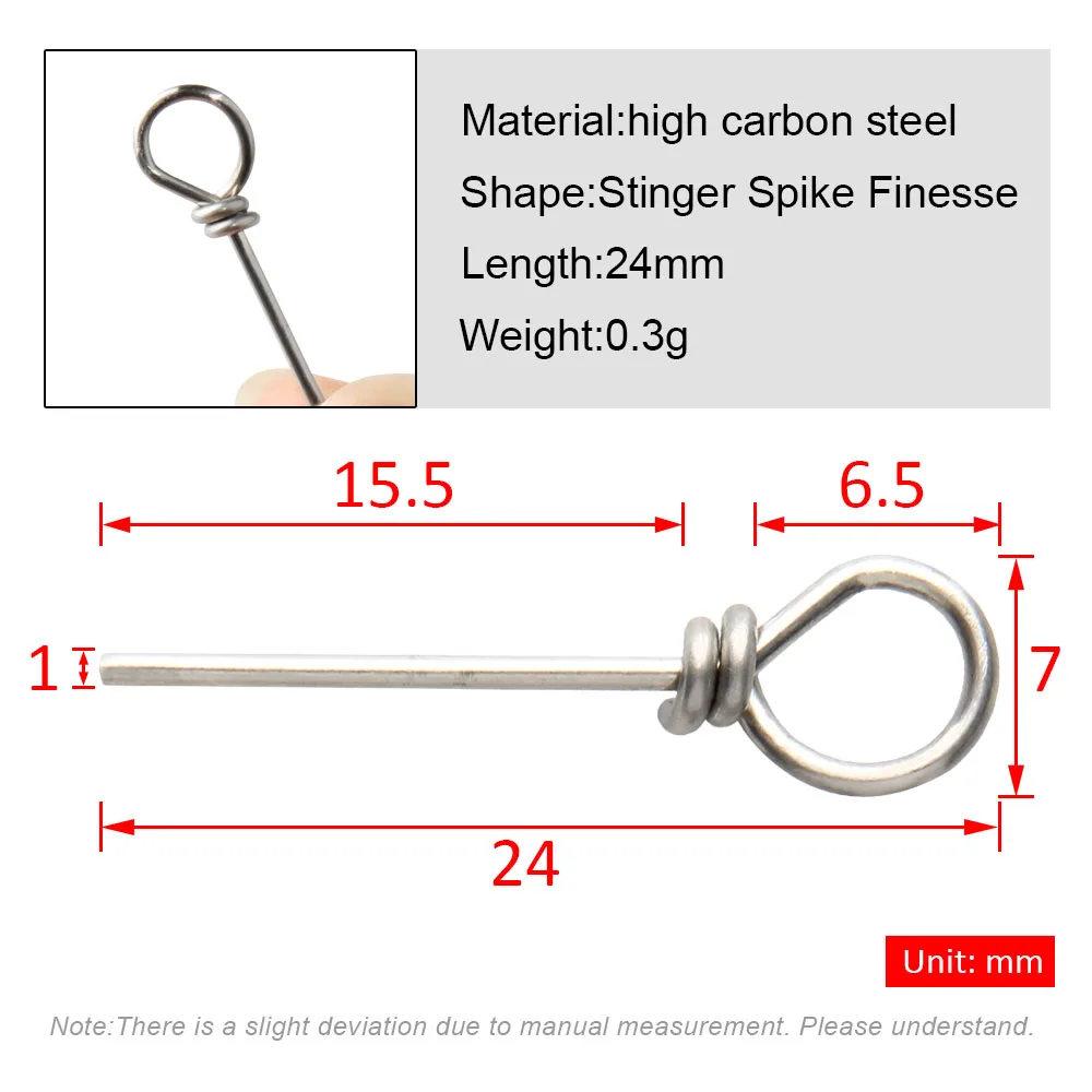 100 Ganci A Molla Twist Lock Per Pesca – Perno Di Centraggio Per Esca Morbida, Chiusura A Vite In Acciaio