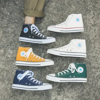 

2020 new men casual shoes In the spring Han edition trend joker students sneakers off white Breathable Light Canvas sho