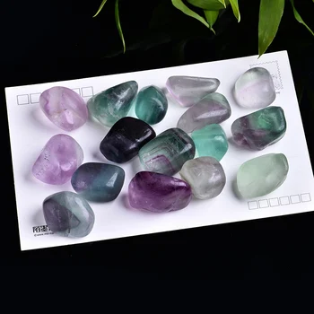 

3pc natural fluorite quartz crystal stone rock polished grit specimen natural stone mine happy stone aquarium home decorations