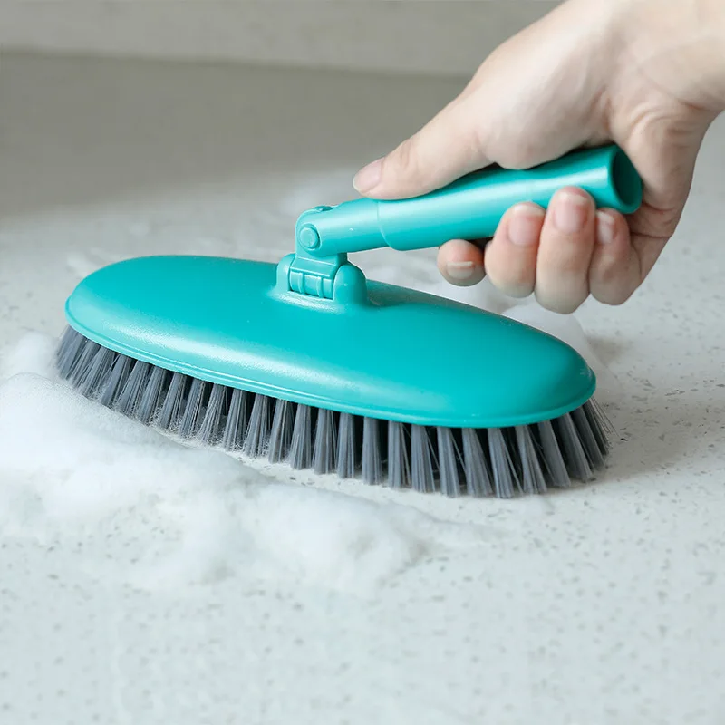1Pc Rotary Retractable Floor Brush Kitchen Bathroom Bristles Brush Long Handle Cleaning Brushes Bathtub Tile Cleaning Tools