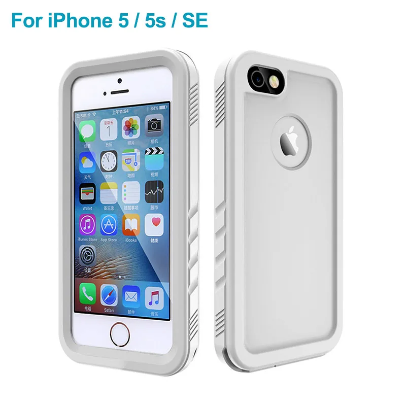 iPhone SE 5 5s Водонепроницаемый чехол для iPhone X XS Max XR 8 7 6, чехол для плавания для дайвинга, водонепроницаемый чехол с защитой от падения, полный защитный Чехол ip68 - Цвет: iPhone SE 5 5s
