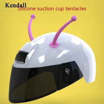 

Motorcycle Helmet Horn Soft Motorbike Helmet Horns Sucker Personal Helmet Horn Decoration Headwear Sucker
