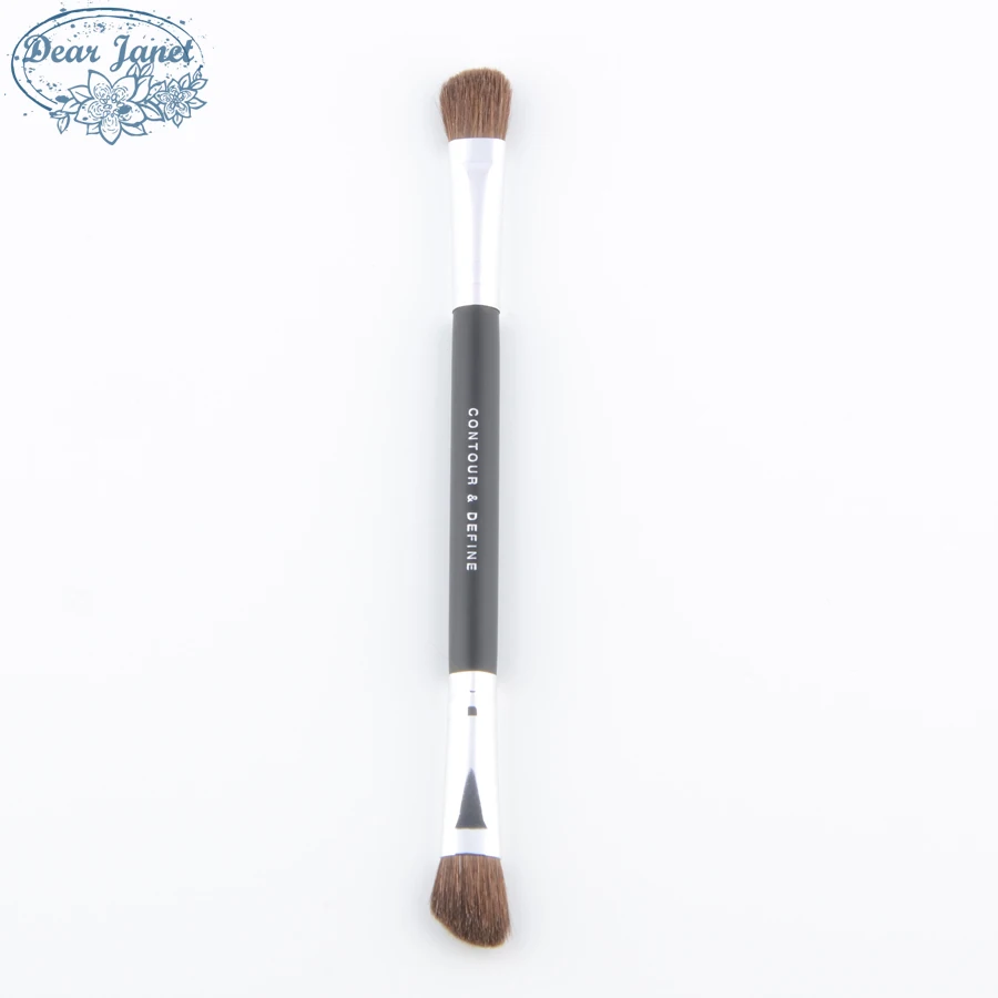 

1 piece Double-ended Eyeshadow Makeup brushes Angled Eye Nose shadow Make up brush Pony hair contour define cosmetic tools