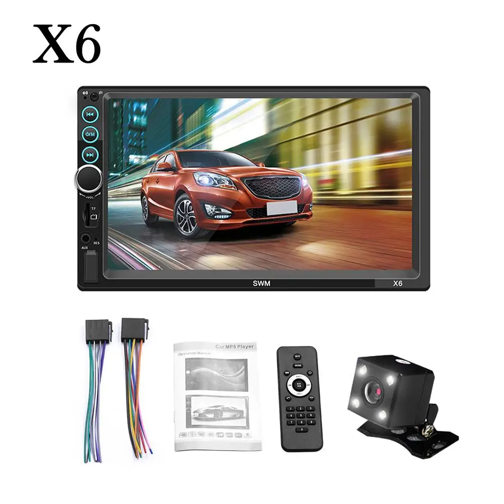

2 DIN Android Car Multimedia Player Touch Screen Stereo Radio Bluetooth MP5 Player Car Multimedia Player Rear View Camera